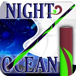 Night Ocean - BURGUNDY / UV GREEN