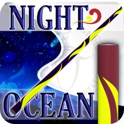 Night Ocean - BURGUNDY / UV YELLOW