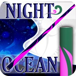 Night Ocean - GREEN / UV PINK