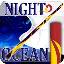 Night Ocean - RED / UV ORANGE