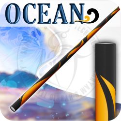 Ocean  - BLACK / PASTEL ORANGE