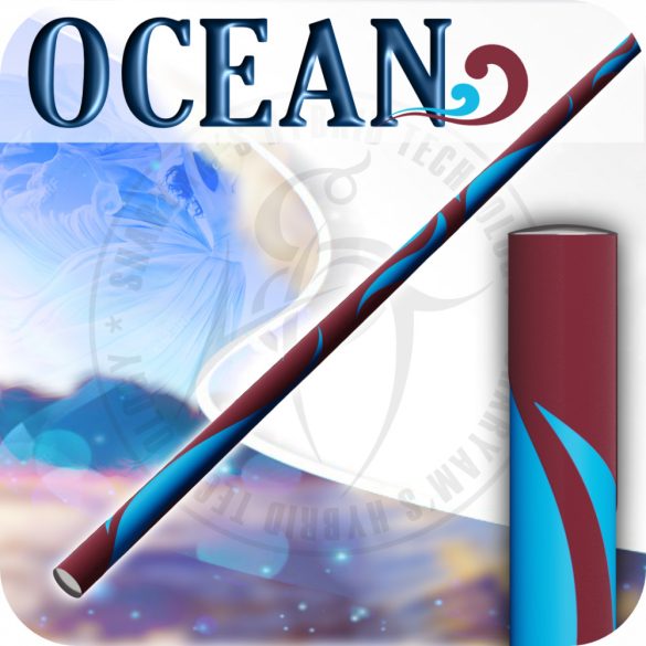 Ocean  - BURGUNDY / SKY BLUE