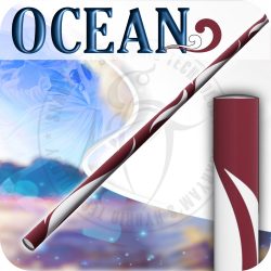 Ocean  - BURGUNDY / WHITE