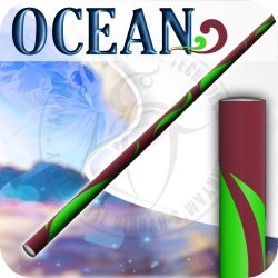 Ocean  - BURGUNDY / YELLOW GREEN